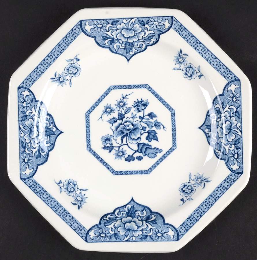 Old Pekin Blue Salad Plate by J & G Meakin-1