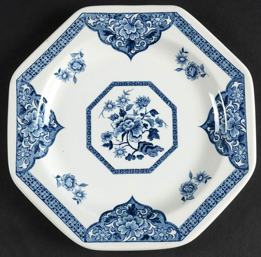 Old Pekin Blue Bread & Butter Plate by J & G Meakin-1