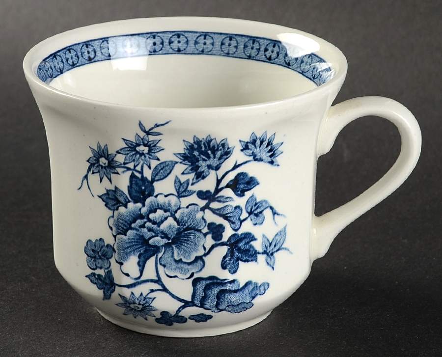Old Pekin Blue Flat Cup by J & G Meakin-1