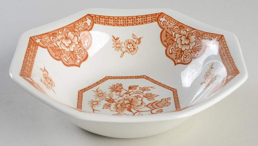 Old Pekin Brown Coupe Cereal Bowl by J & G Meakin-1