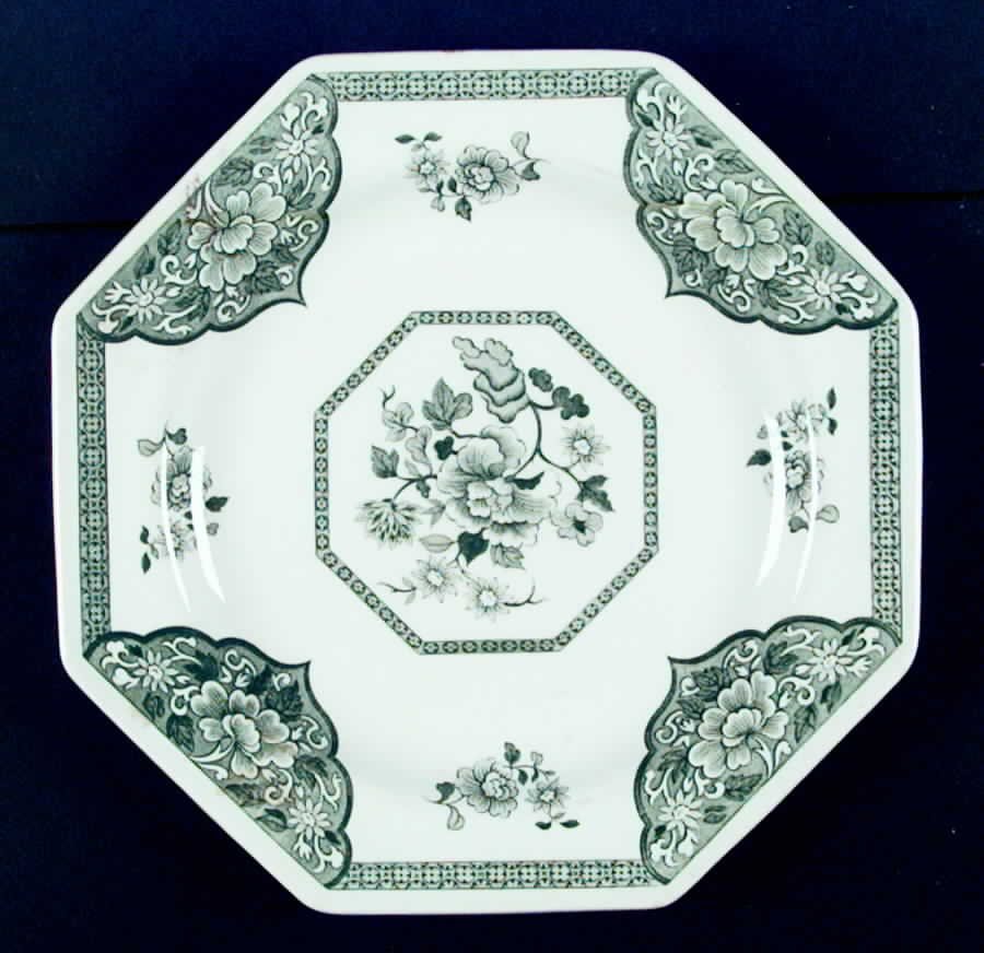 Old Pekin Green Dinner Plate by J & G Meakin-1