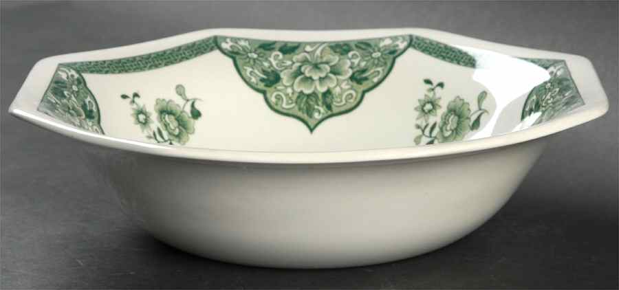 Old Pekin Green 8" Round Vegetable Bowl by J & G Meakin-1