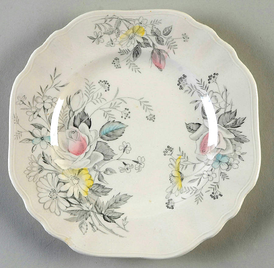 Old World Charm Square Dessert Plate by J & G Meakin-1