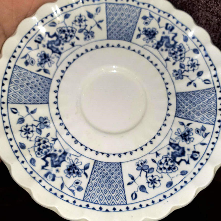 Park Lane Blue and White Saucer by J & G Meakin-1