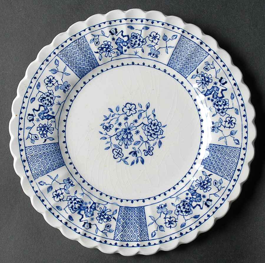 Park Lane Blue and White Dessert/Pie Plate by J & G Meakin-1