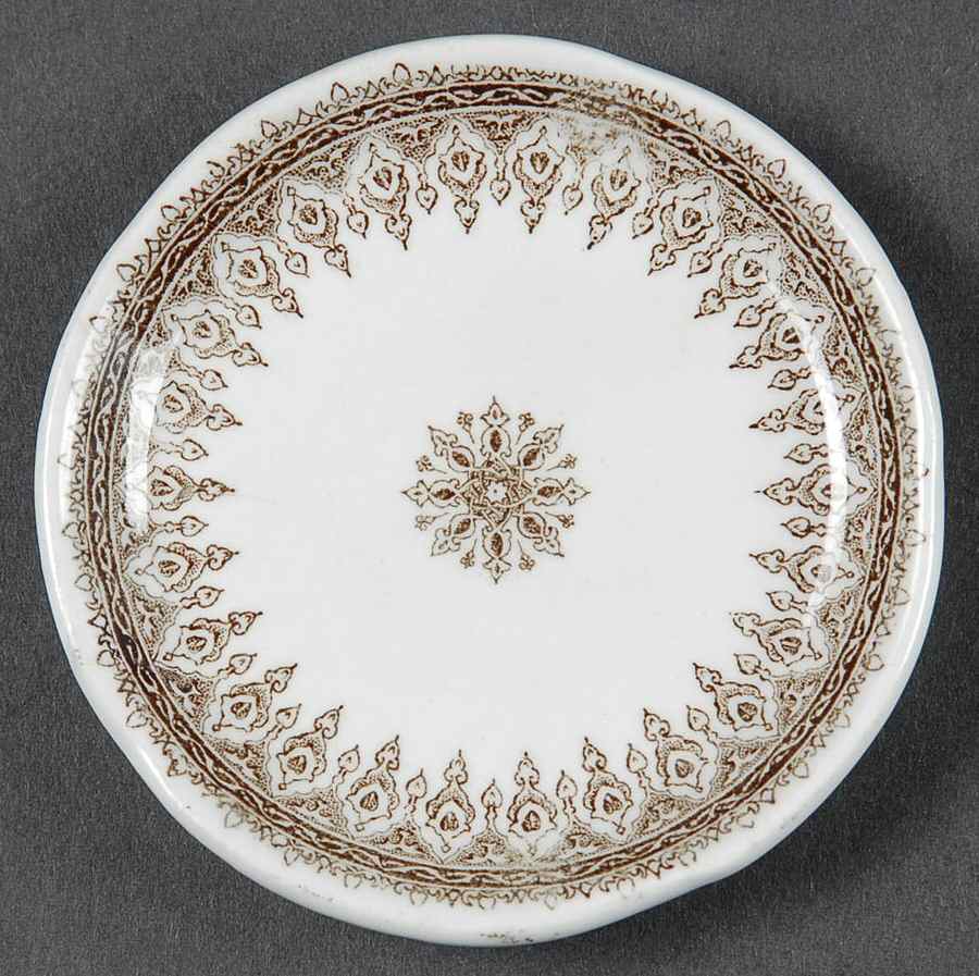 Persian Brown and Grey Butter Pat by J & G Meakin-1
