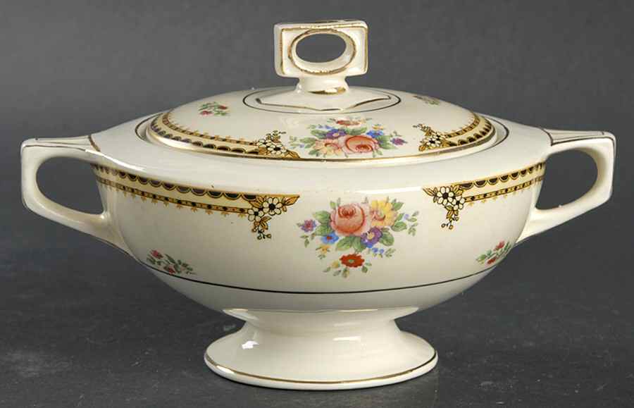 Princeton Sugar Bowl & Lid by J & G Meakin-1