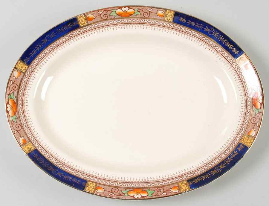 Queen Mary 12" Oval Serving Platter by J & G Meakin-1