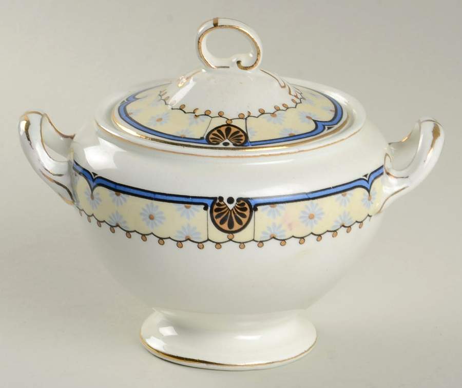 Radiant Sugar Bowl & Lid by J & G Meakin-1