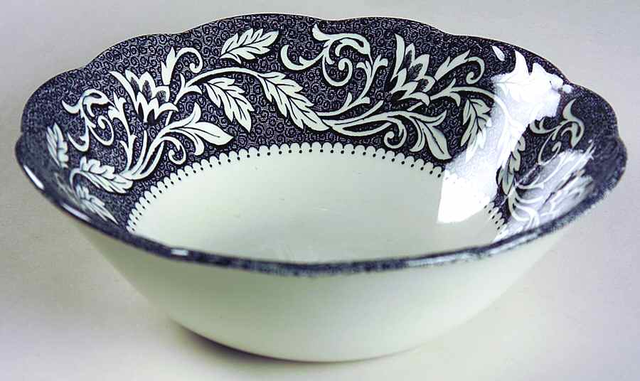 Renaissance Black White Coupe Cereal Bowl by J & G Meakin-1