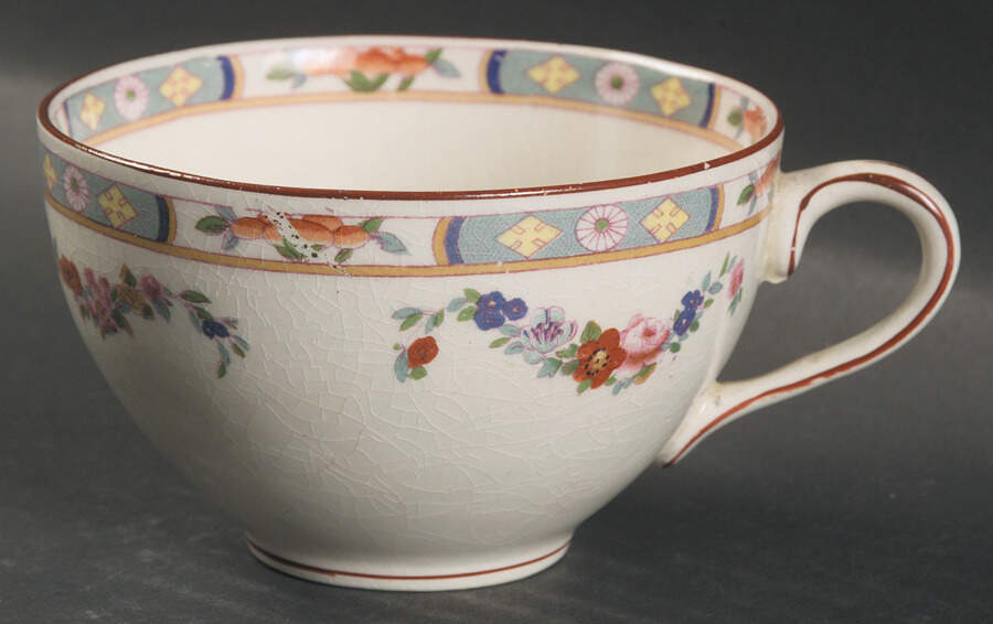 Richmond (White Background) Flat Cup by J & G Meakin-1