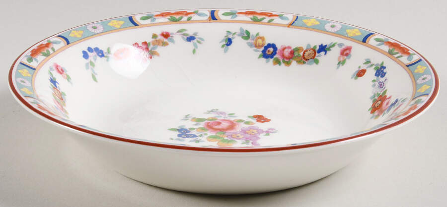 Richmond (White Background) Coupe Soup Bowl by J & G Meakin-1