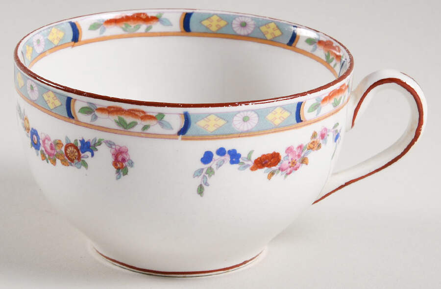 Richmond (White Background) Flat Cup by J & G Meakin-1