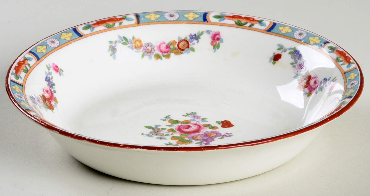 Richmond (White Background) Coupe Cereal Bowl by J & G Meakin-1