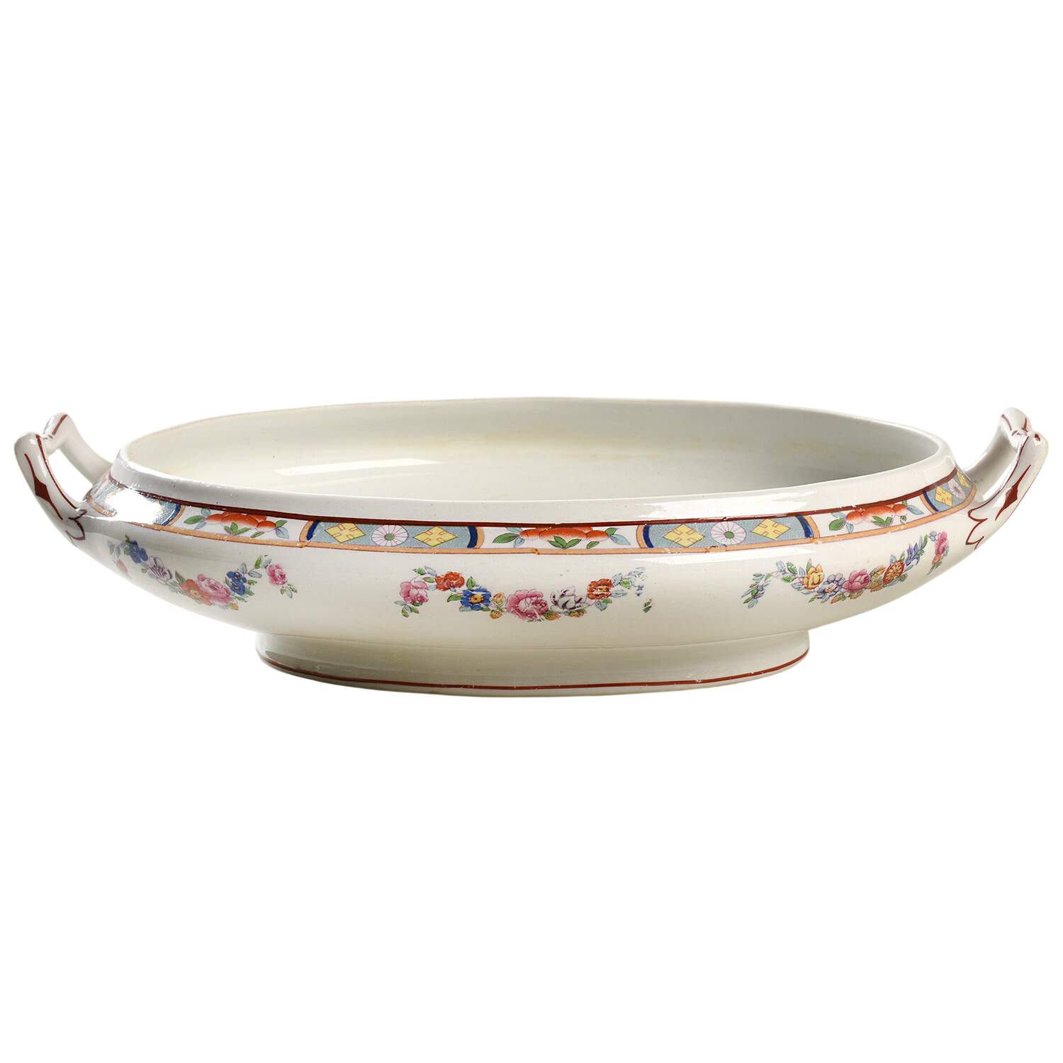 Richmond (White Background) Oval Vegetable No Lid by J & G Meakin-1