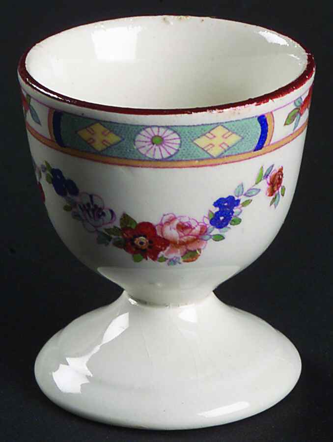 Richmond (White Background) Single Egg Cup by J & G Meakin-1
