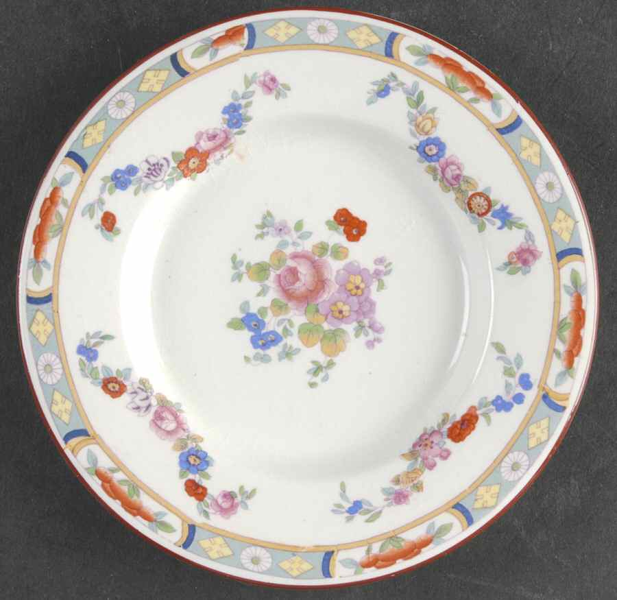 Richmond (White Background) Saucer for Ramekin by J & G Meakin-1
