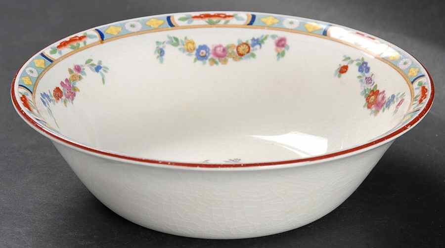 Richmond (White Background) Coupe Cereal Bowl by J & G Meakin-1