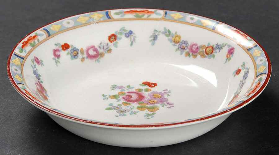 Richmond (White Background) Fruit/Dessert (Sauce) Bowl by J & G Meakin-1