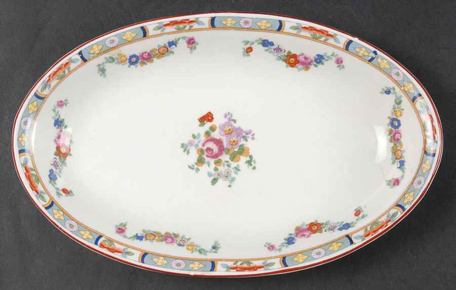 Richmond (White Background) Relish/Gravy Underplate by J & G Meakin-1