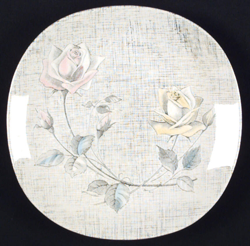Rose Duet Bread & Butter Plate by J & G Meakin-1