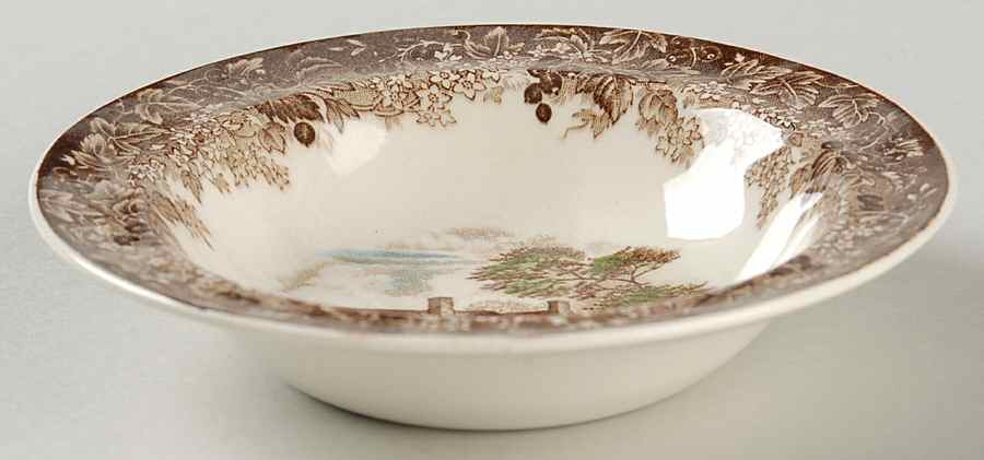 Romantic England Brown Multicolor Fruit/Dessert (Sauce) Bowl by J & G Meakin-1