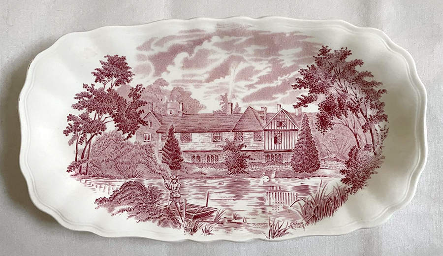 Romantic England Red (Shield-No Dishwash Marking) Celery by J & G Meakin-1