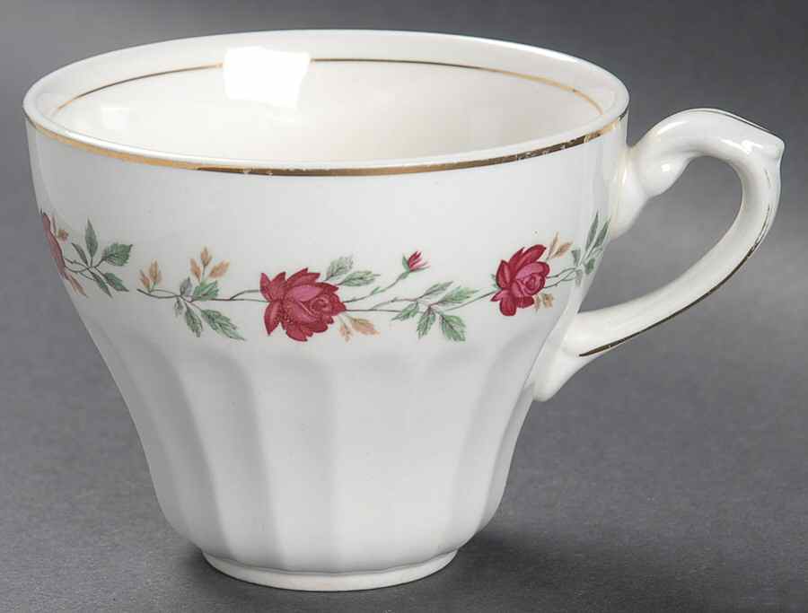 Rose Marie Flat Cup by J & G Meakin-1