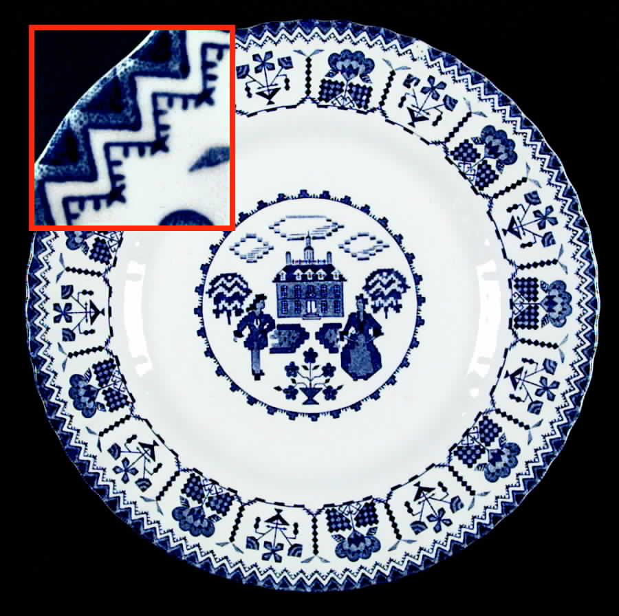 Sampler Blue Dinner Plate by J & G Meakin-1