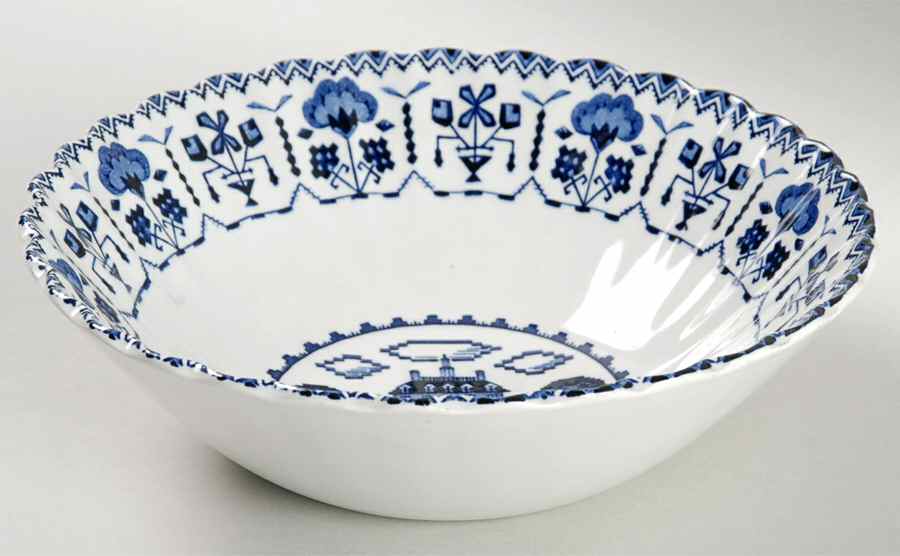 Sampler Blue Coupe Cereal Bowl by J & G Meakin-1