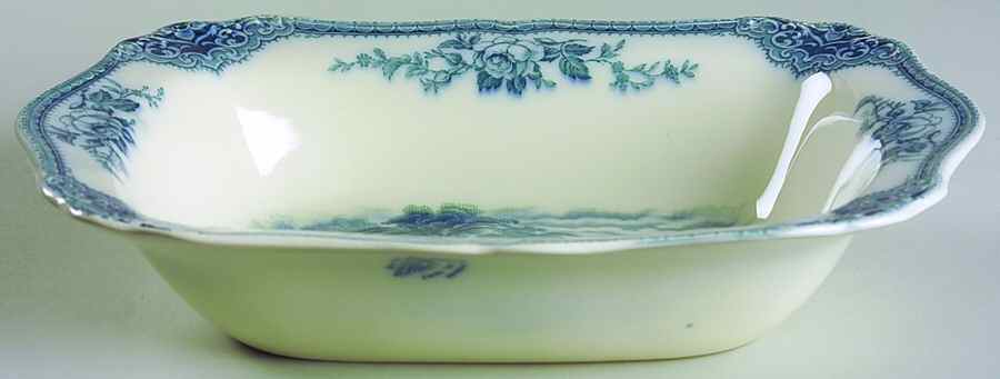 Sandown, The Blue 10" Oval Vegetable Bowl by J & G Meakin-1