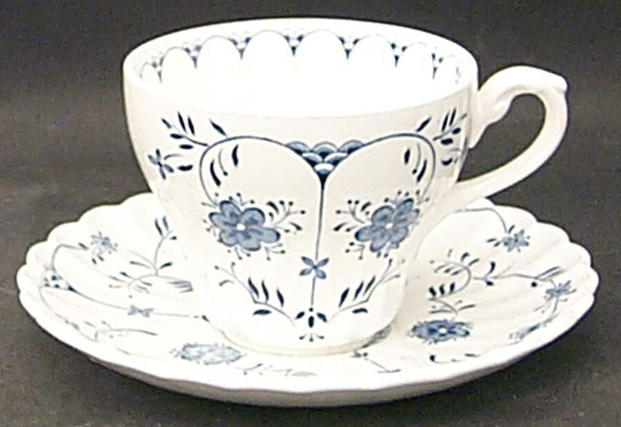 Scandia Flat Cup & Saucer Set by J & G Meakin-1