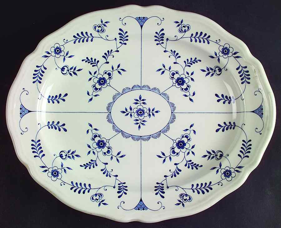 Scandia 12" Oval Serving Platter by J & G Meakin-1