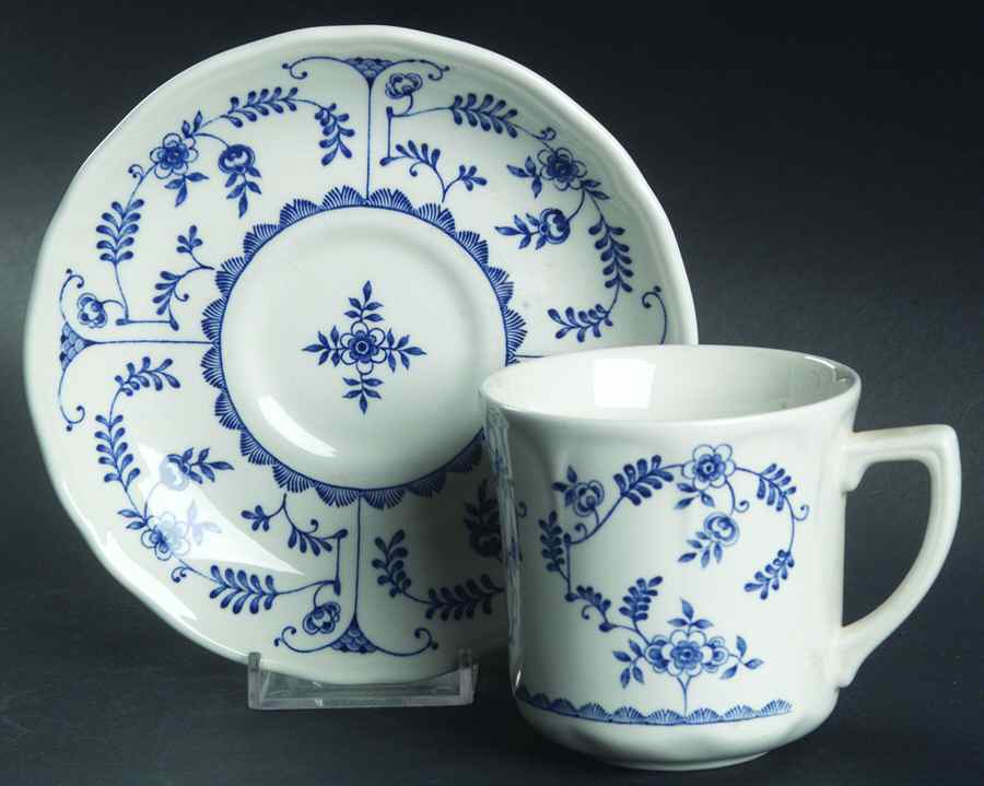 Scandia Flat Cup & Saucer Set by J & G Meakin-1