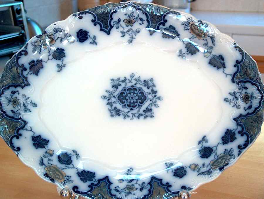 Sevres (Multicolor) 17" Oval Serving Platter by J & G Meakin-1
