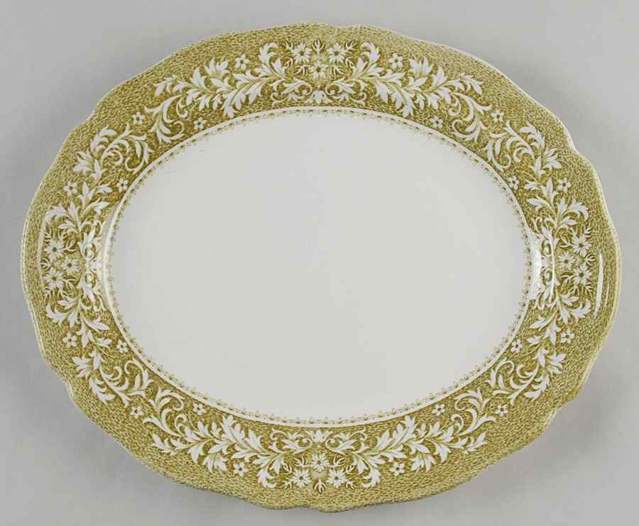 Sherwood 12" Oval Serving Platter by J & G Meakin-1