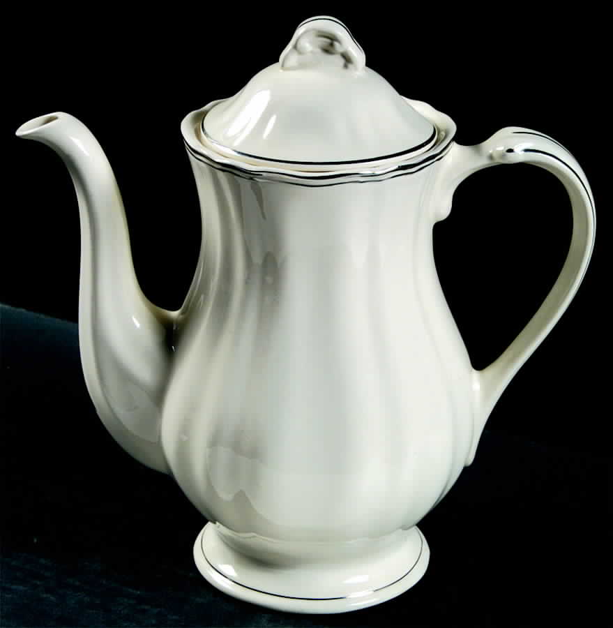 Silver Baroque Coffee Pot & Lid by J & G Meakin-1