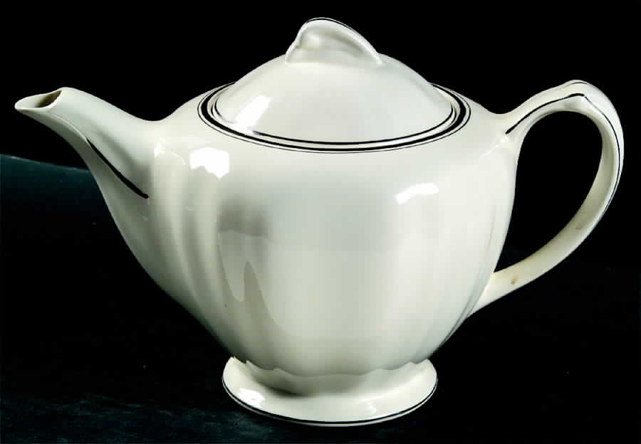 Silver Baroque Teapot & Lid by J & G Meakin-1