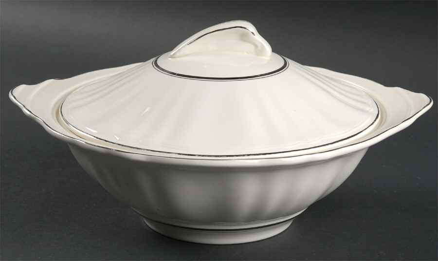 Silver Baroque Round Covered Vegetable by J & G Meakin-1
