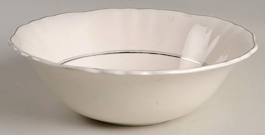 Silver Baroque 8" Round Vegetable Bowl by J & G Meakin-1