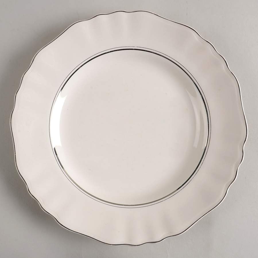 Silver Baroque Dinner Plate by J & G Meakin-1