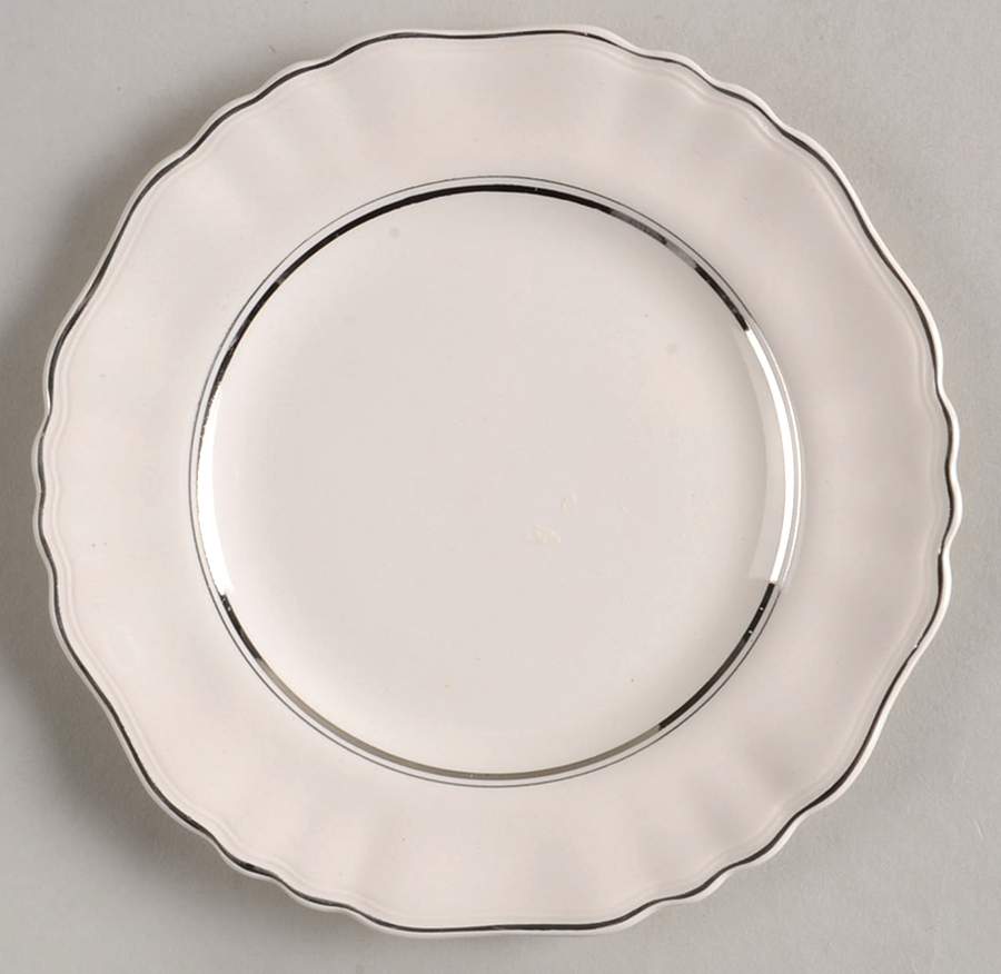 Silver Baroque Bread & Butter Plate by J & G Meakin-1