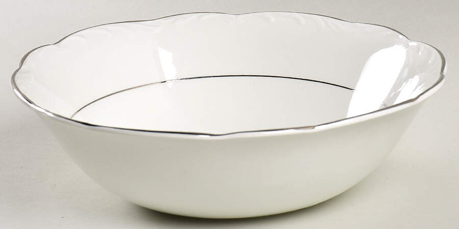 Silver Baroque 8" Round Vegetable Bowl by J & G Meakin-1