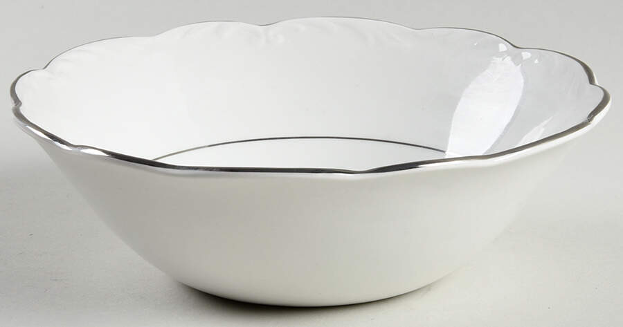 Silver Baroque Coupe Cereal Bowl by J & G Meakin-1