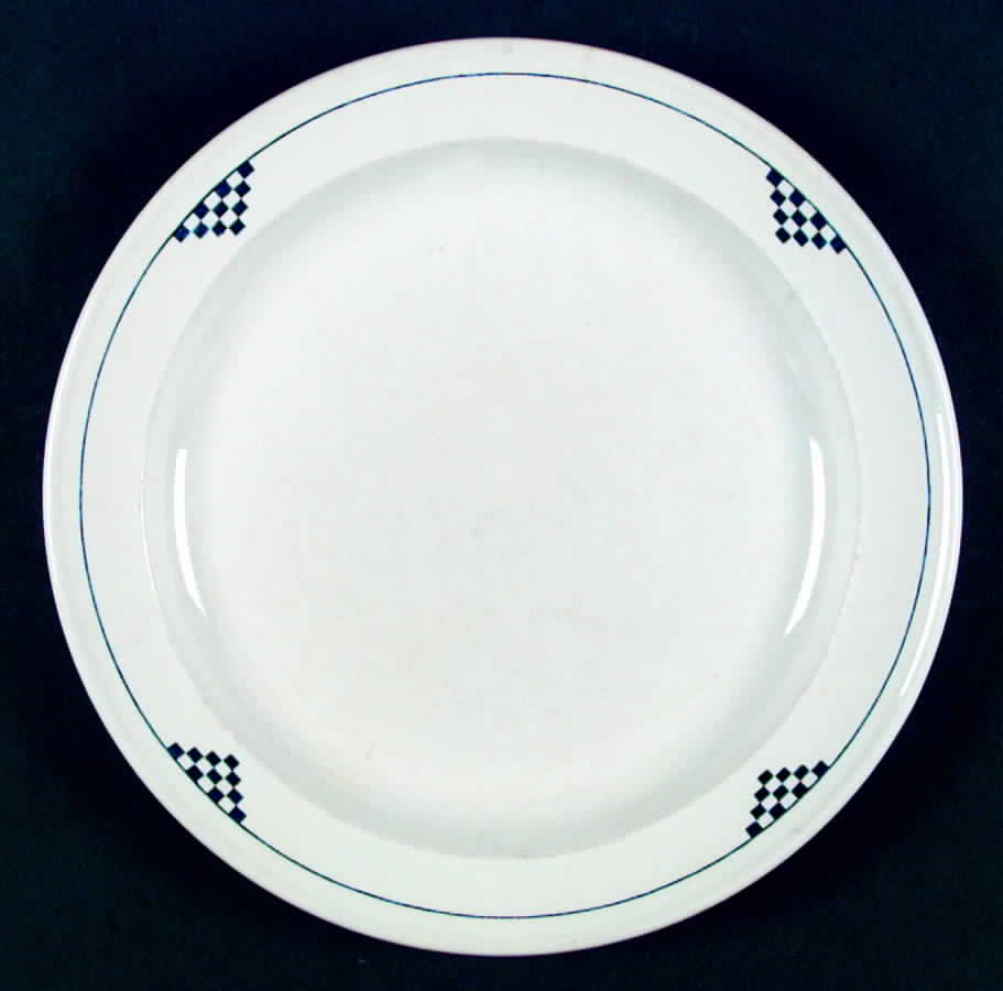 Silhouettes Chequers Dinner Plate by J & G Meakin-1
