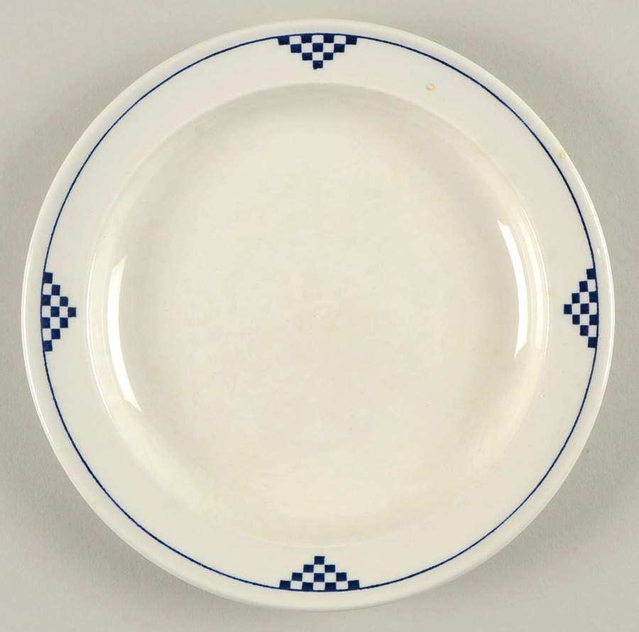 Silhouettes Chequers Dessert/Pie Plate by J & G Meakin-1