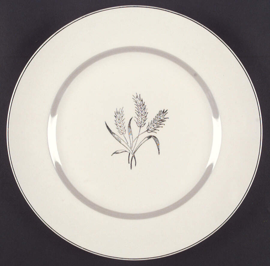 Silver Wheat Dinner Plate by J & G Meakin-1