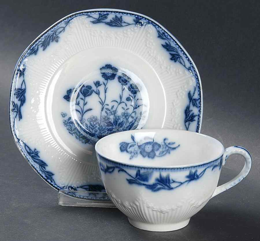 Stafford Flat Cup & Saucer Set by J & G Meakin-1