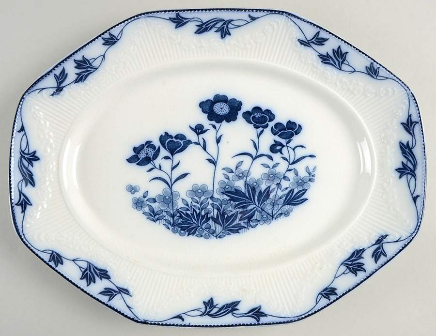 Stafford 14" Oval Serving Platter by J & G Meakin-1