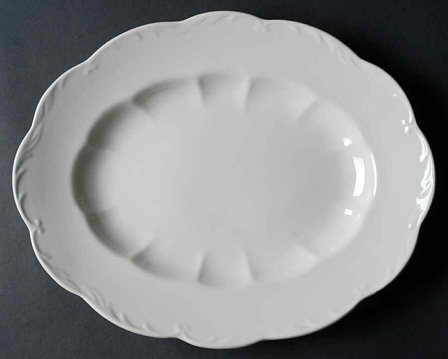 Sterling Colonial 13" Oval Serving Platter by J & G Meakin-1